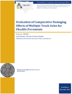 Evaluation of Comparative Damaging Effects of Multiple Truck Axles for Flexible Pavements