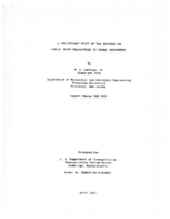 A Preliminary Study of the Response of Single Rotor Helicopters to Vortex Encounters
