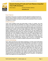 Dynamic Routing of Trucks and Truck Platoons Using Real Time Traffic Simulators Research Brief