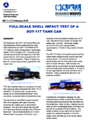 FullScale Shell Impact Test of a DOT117 Tank Car