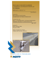 Portable Concrete Barrier Condition and Transition Plan Synthesis