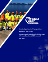 Lateral Analysis Guidelines for Drilled Shafts in Nevada Based on LRFD Framework