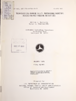 Technological Change in US Automobile Industry Assessing Past Federal Initiatives