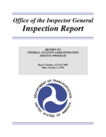 Report on Federal Aviation Administration Deicing Program