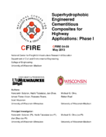 Superhydrophobic engineered cementitious composites for highway applications  phase I