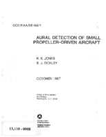 Aural detection of small propellerdriven aircraft