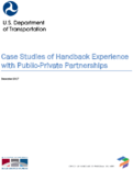 Case Studies of Handback Experience with PublicPrivate Partnerships