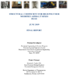 Structural Coefficient for High Polymer Modified Asphalt Mixes