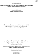 Cathodic Protection of Two Concrete Bridge Decks Using TitaniumMesh Anodes Interim Report