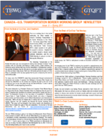 Canada  US Transportation Border Working Group Newsletter Issue 5  Spring 2011
