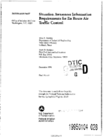 Situation Awareness Information Requirements for en Route Air Traffic Control