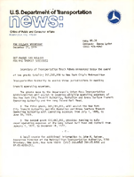 US Department of Transportation News Office of Public and Consumer Affairs UMTA 9178 DOT Awards 95 Million for NYC Transit Subsidies