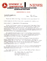 Department of Transportation News Urban Mass Transportation Administration DOT 5571