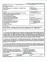 Space Management An Application of Dynamic Lane Assignment