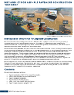 NDT and ICT for Asphalt Pavement Construction Tech Brief