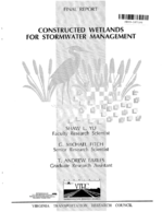 Constructed wetlands for stormwater management