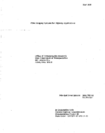 Demonstration Project 85 Video Imagery Systems for Highway Applications