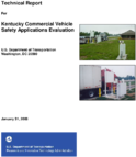 Kentucky Commercial Vehicle Safety Applications Evaluation Technical Report