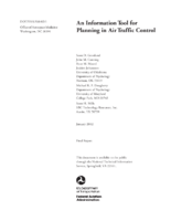 An Information Tool for Planning in Air Traffic Control