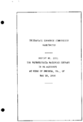 Interstate Commerce Commision Report of the Accident  Investigation Occuring on the PENNSYLVANIA RAILROAD KING OF PRUSSIA PA