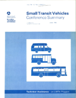 Small Transit Vehicles Conference Summary Fort Worth Texas May 1819 1982