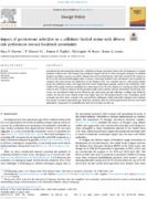 Impact of Government Subsidies on a Cellulosic Biofuel Sector with Diverse Risk Preferences Toward Feedstock Uncertainty