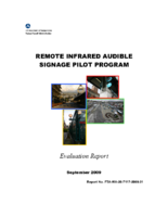 Remote Infrared Audible Signage RIAS Pilot Program Evaluation Report