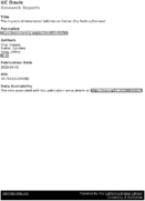 The Impacts of Automated Vehicles on Center City Parking Demand