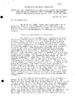 Interstate Commerce Commission Report of the Accident  Investigation Occurring on the CHESAPEAKE AND OHIO RAILWAY QUINCY KY