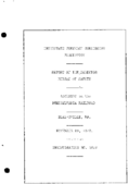Interstate Commerce Commision Report of the Accident  Investigation Occuring on the PENNSYLVANIA RAILROAD BLAIRSVILLE PA