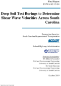 Deep Soil Test Borings to Determine Shear Wave Velocities Across South Carolina