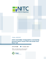 Active and Public Transportation Connectivity between North Temple TOD and Jordan Park River Trail