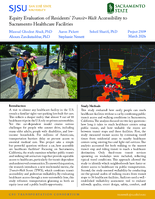 Equity Evaluation of Residents TransitWalk Accessibility to Sacramento Healthcare Facilities Research Brief
