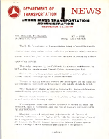 Department of Transportation News Urban Mass Transportation Administration DOT 26070