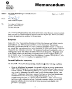 Action Repurposing of Earmarks FY 2017