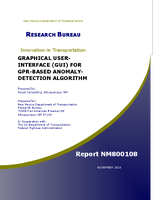 Graphical UserInterface GUI for GPRBased AnomalyDetection Algorithm