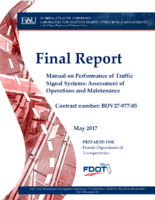 Manual on performance of traffic signal systems assessment of operations and maintenance