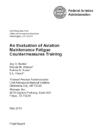 An Evaluation of Aviation Maintenance Fatigue Countermeasures Training