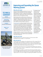 Improving and Expanding the Queue Warning System