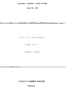 Interstate Commerce Commision Report of the Accident  Investigation Occuring on the BOSTON AND MAINE WINNISQUAM NH