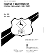 Evaluation of Deer Mirrors for Reducing DeerVehicle Collisions