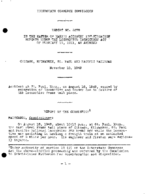 Interstate Commerce Commision Report of the Accident  Investigation Occuring on the CHICAGO MILWAUKEE ST PAUL AND PACIFIC RAILROAD ST PAUL MN