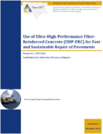 Use of UltraHighPerformance FiberReinforced Concrete UHPFRC for Fast and Sustainable Repair of Pavements