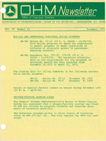 Office of Hazardous Materials Newsletter December 1972