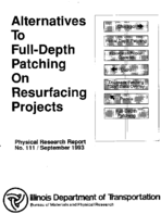 Alternatives to FullDepth Patching on Resurfacing Projects