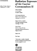 Radiation Exposure of Air Carrier Crewmembers II