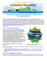 Successes in Stewardship  Transportation Agencies Demonstrate How to Implement the EcoLogical Approach
