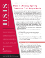 Effects of a towaway reporting threshold on crash analysis results