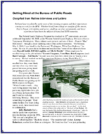 Getting Hired at the Bureau of Public Roads