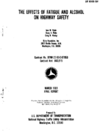 The Effects of Fatigue and Alcohol on Highway Safety